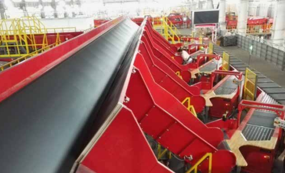 Tilted Belt Conveyor